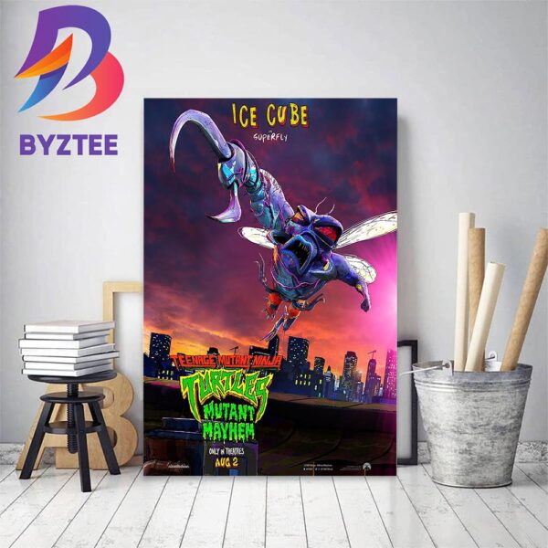 Ice Cube Is Superfly In Teenage Mutant Ninja Turtles Mutant Mayhem Home Decor Poster Canvas