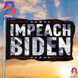Impeach Biden Flag Vintage Anti Biden Fuck Biden Flag For Sale 2 Sides Garden House Flag