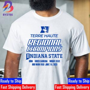 Indiana State Baseball Terre Haute 2023 NCAA Regional Baseball Champions Unisex T-Shirt