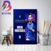 Khvicha Kvaratskhelia is The 2022-2023 UEFA Champions League Young Player Of The Season Home Decor Poster Canvas