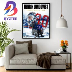 King Henrik Lundqvist Is A Hockey Hall Of Famer Home Decor Poster Canvas