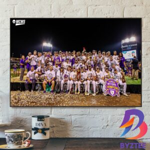 LSU Baseball Are National Champions 2023 NCAA MCWS Home Decor Poster Canvas