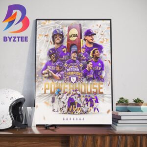 LSU Baseball The Tigers Are 2023 NCAA Baseball National Champions Home Decor Poster Canvas