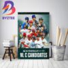 MLB All Star Ballot 2023 AL C Candidates Home Decor Poster Canvas