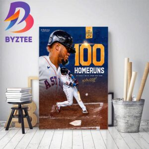 Maldonado 100 Home Runs For Houston Astros In MLB Home Decor Poster Canvas