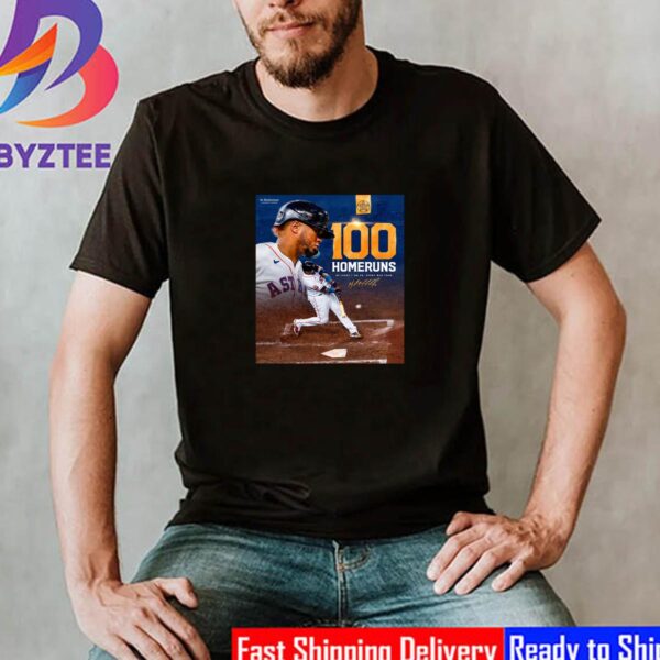 Maldonado 100 Home Runs For Houston Astros In MLB Unisex T-Shirt