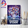 Manchester City Are 2023 Champions League Winners Mission Complete For Pep Guardiola Home Decor Poster Canvas