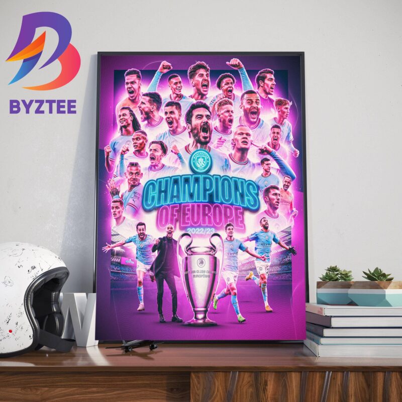 2022-23 UEFA Champions League Final Are Manchester City Vs Inter Milan At  Istanbul Home Decor Poster Canvas - Byztee