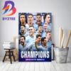 Manchester City Are 2023 UEFA Champions League Champions Home Decor Poster Canvas