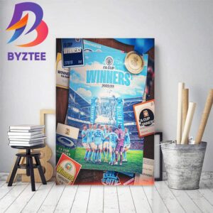 Manchester City Are FA Cup Winners 2022-23 Home Decor Poster Canvas