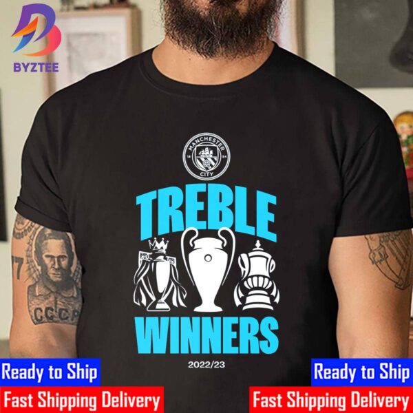 Manchester City Treble Winners 2022-23 Unisex T-Shirt