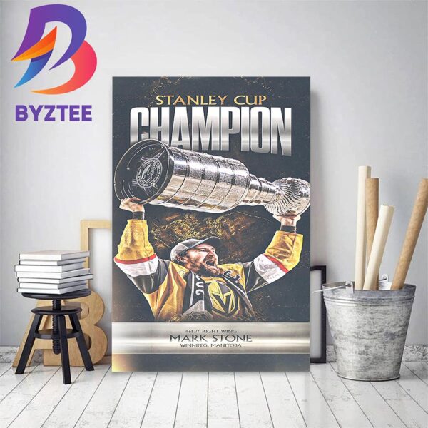 Mark Stone And Vegas Golden Knights Are 2023 Stanley Cup Champions Home Decor Poster Canvas