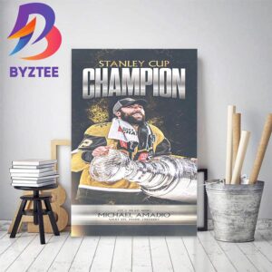 Michael Amadio And Vegas Golden Knights Are 2023 Stanley Cup Champions Home Decor Poster Canvas