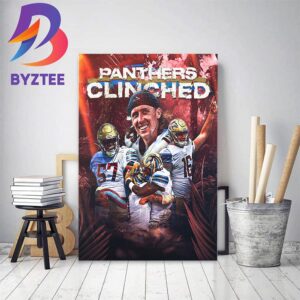 Michigan Panthers Clinched 2023 USFL Playoffs Home Decor Poster Canvas