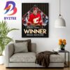Mikael Backlund Is The 2023 King Clancy Trophy Winner Home Decor Poster Canvas