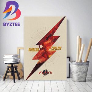 New Poster Fan Art For The Flash Worlds Collide Movie Home Decor Poster Canvas