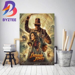 New Poster For Indiana Jones And The Dial Of Destiny Home Decor Poster Canvas
