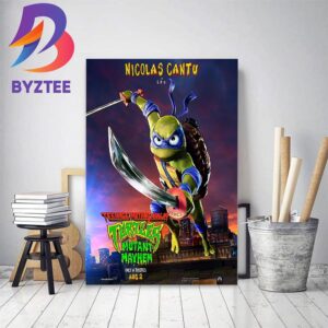 Nicolas Cantu Is Leo In Teenage Mutant Ninja Turtles Mutant Mayhem Home Decor Poster Canvas