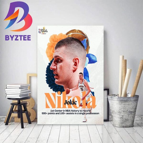 Nikola Jokic Is 1st Center In NBA History Home Decor Poster Canvas