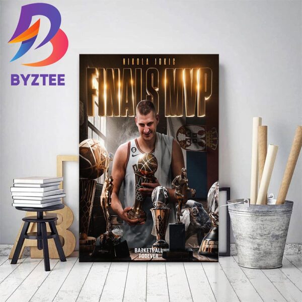 Nikola Jokic Is The 2022-2023 NBA Finals MVP Home Decor Poster Canvas