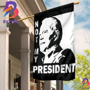 Not My President Flag Anti Biden Flag Porch Decor Joe Biden Will Never Be My President 2 Sides Garden House Flag