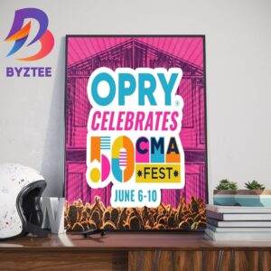 OPRY Celebrates 50 CMA Fest Home Decor Poster Canvas