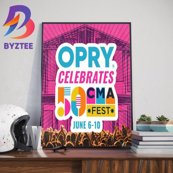 OPRY Celebrates 50 CMA Fest Home Decor Poster Canvas