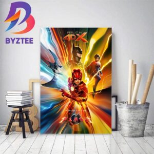 Official 4DX Poster For The Flash Worlds Collide Home Decor Poster Canvas