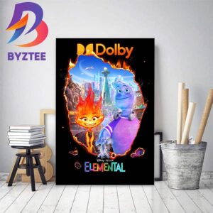 Official Elemental Dolby Cinema Poster Home Decor Poster Canvas