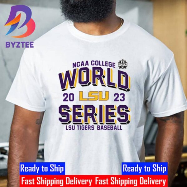 Official LSU Tigers Baseball 2023 MCWS Champions Unisex T-Shirt