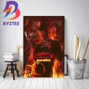 Official Poster For A Nightmare On Elm Street 3 Dream Warriors Movie Home Decor Poster Canvas