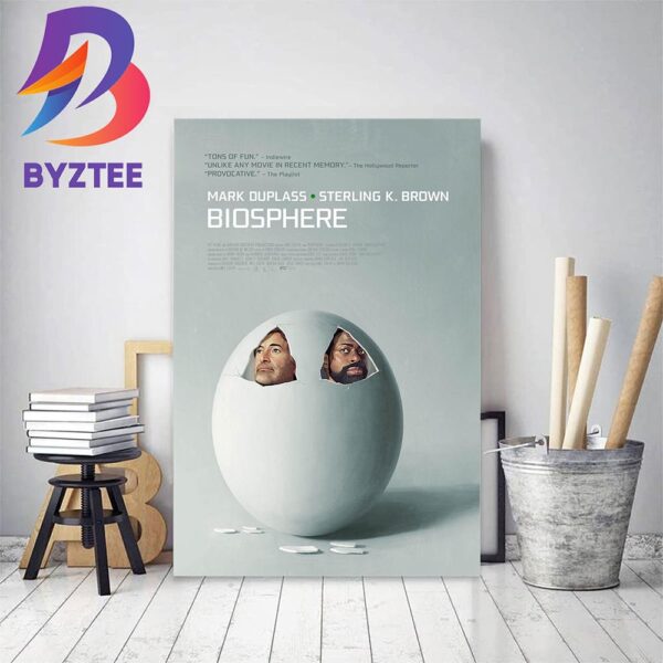 Official Poster For Biosphere With Starring Mark Duplass And Sterlin K Brown Home Decor Poster Canvas