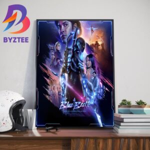 Official Poster For Blue Beetle Movie Home Decor Poster Canvas