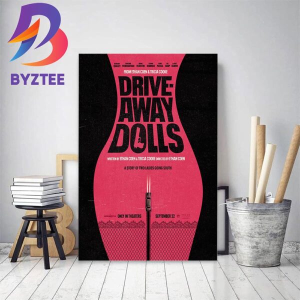 Official Poster For Drive Away Dolls Of Ethan Coen Home Decor Poster Canvas