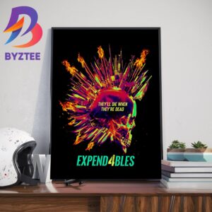 Official Poster For Expendables 4 Home Decor Poster Canvas