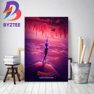 Official Poster For Spider Gwen In Spider Man Across The Spider Verse Home Decor Poster Canvas