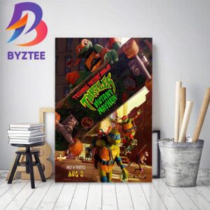 Official Poster For Teenage Mutant Ninja Turtles Mutant Mayhem Movie Home Decor Poster Canvas