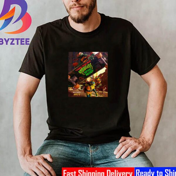 Official Poster For Teenage Mutant Ninja Turtles Mutant Mayhem Movie Unisex T-Shirt