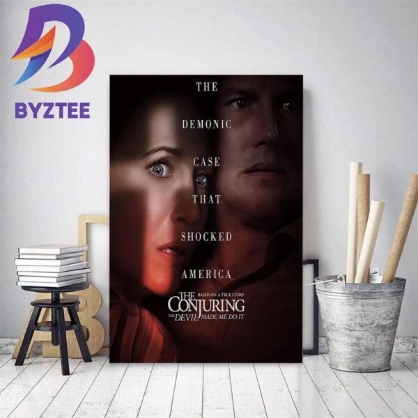 Official Poster Movie For The Conjuring The Devil Made Me Do It Home Decor Poster Canvas