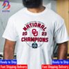 Oklahoma Sooners Softball Back to Back To Back National Champions 2023 NCAA Womens College World Series Unisex T-Shirt