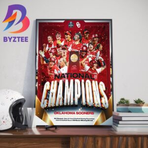 Oklahoma Sooners Softball Are 2023 NCAA National Champions Womens College World Series Home Decor Poster Canvas