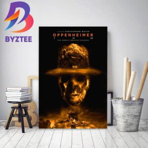 Oppenheimer 2023 Movie Poster A Film By Christopher Nolan Home Decor Poster Canvas