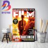 Oppenheimer On The Cover Total Film Magazine Issue Home Decor Poster Canvas