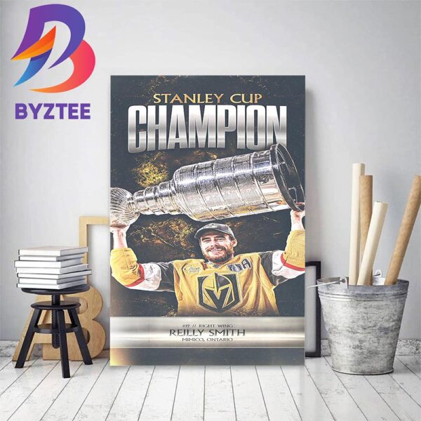 Reilly Smith And Vegas Golden Knights Are 2023 Stanley Cup Champions Home Decor Poster Canvas
