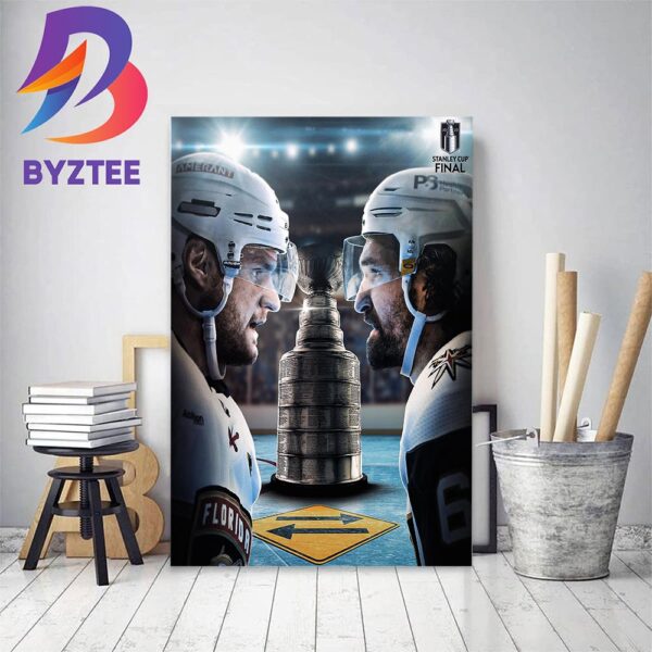 Sasha Barkov Vs Mark Stone Head-To-Head For The Stanley Cup Home Decor Poster Canvas