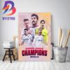 Sevilla Are Champions UEFA Europa League 2022-2023 Home Decor Poster Canvas