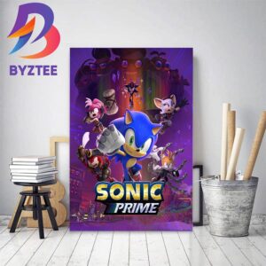 Sonic Prime Season 2 Official Poster Home Decor Poster Canvas