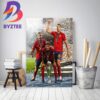 2023 UEFA Nations League Champions Are The Spain For The First Time Home Decor Poster Canvas