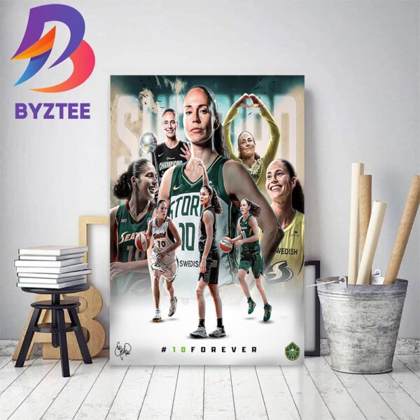 Sue Bird 10 Forever Seattle Storm Celebrate A Legend Home Decor Poster Canvas