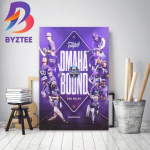 TCU Baseball The Frogs Are Going Back To 2023 NCAA Mens College World Series Omaha Home Decor Poster Canvas